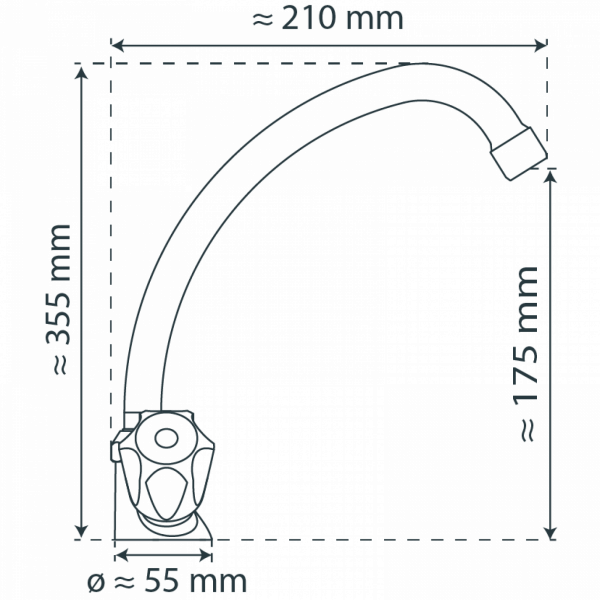 BRILLANT Spültischarmatur, Chrom