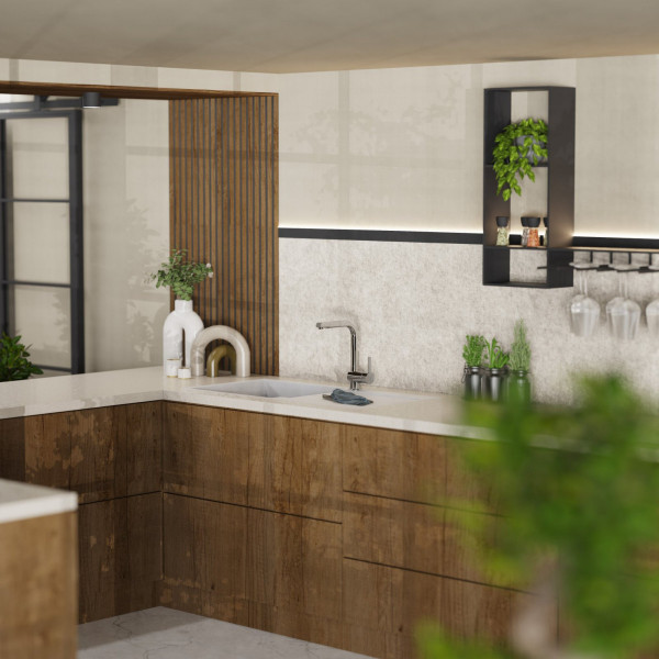 WK 4 Pro in Chrom, Küchenarmatur mit herausziehbarem Auslauf