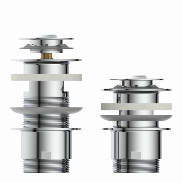 Ablaufventil mit Überlauf Chrom