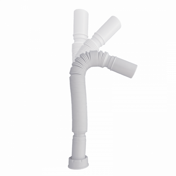 KS Flex-Röhrensiphon, Weiß, 1 1/4" x 32 mm, Siphons, wasseranschluss"