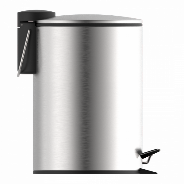 Kosmetik-Treteimer, Mülleimer 3 l, Edelstahl mit Absenkautomatik