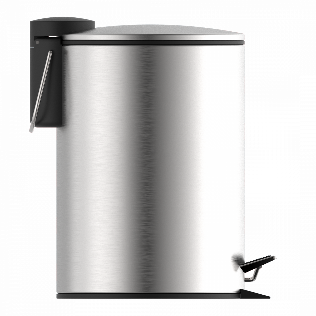 Kosmetik-Treteimer, Mülleimer 3 l, Edelstahl mit Absenkautomatik