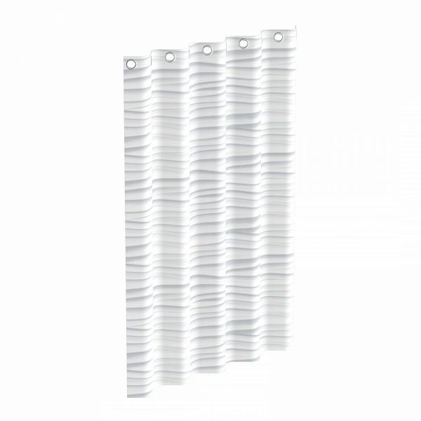 Duschvorhang, White Wave