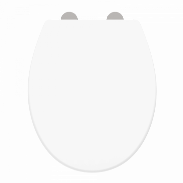 WC-Sitz Helma TÜV geprüft, in Weiß mit Absenkautomatik und Schnellverschluss, O-Form