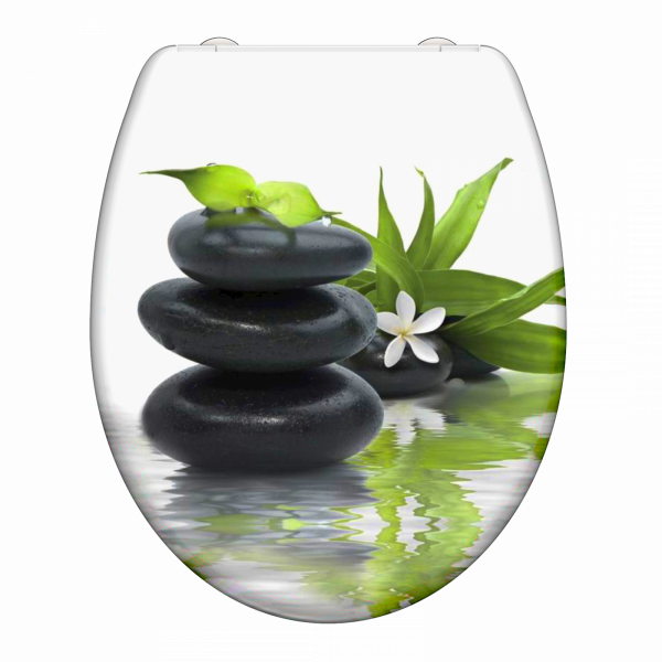 Duroplast WC-Sitz JASMIN, mit Absenkautomatik und Schnellverschluss