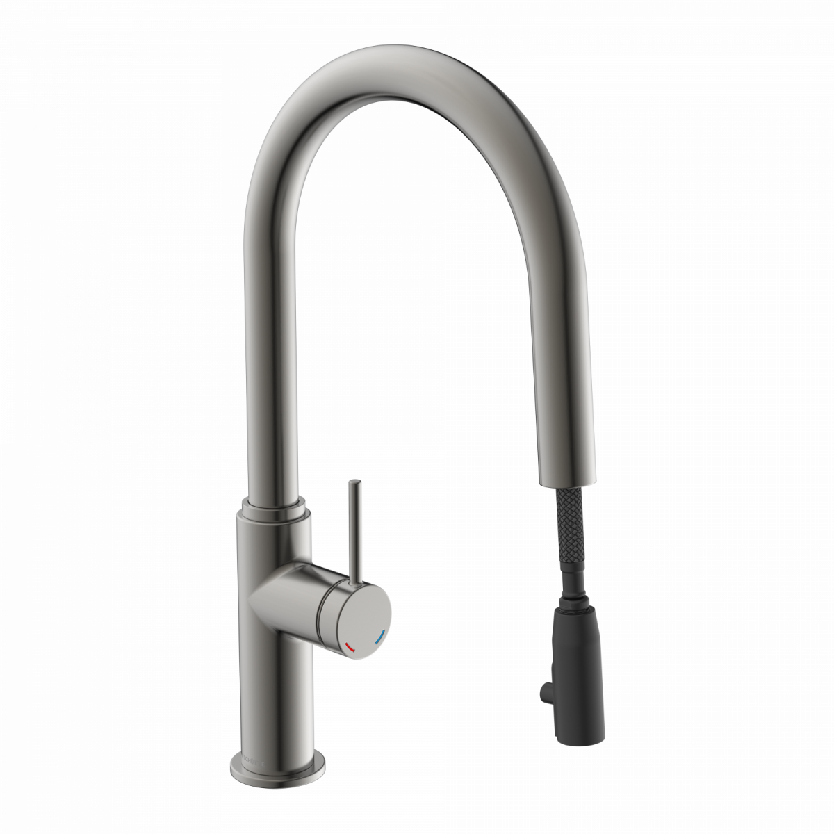 BLACKPOOL Spültischarmatur, Graphit matt, mit herausziehbarem Auslauf