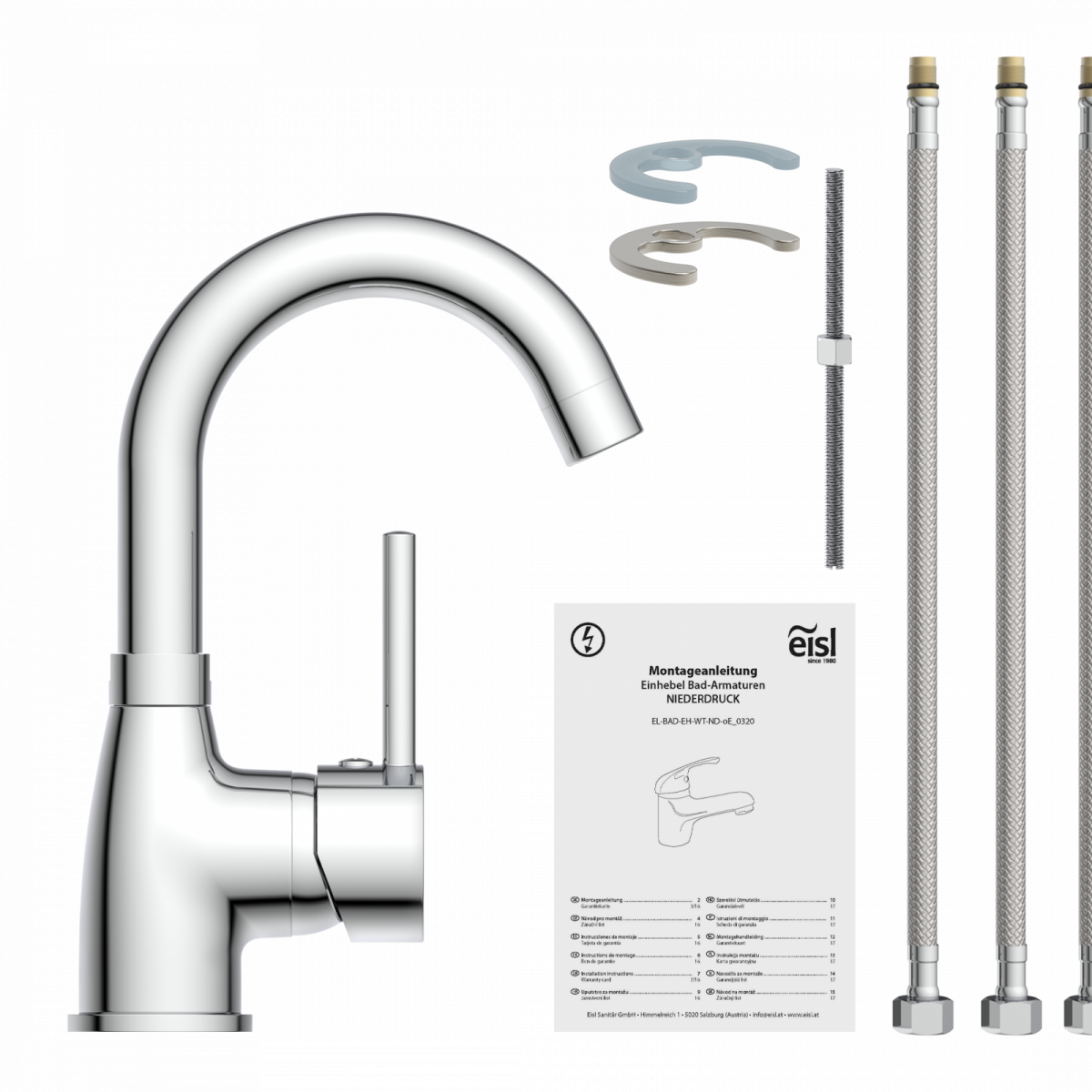 LP FUTURA Waschtischarmatur Niederdruck, Chrom