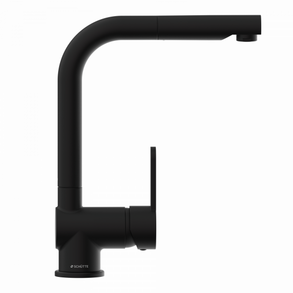 LONDON Spültischarmatur, Schwarz matt, mit herausziehbarem Auslauf