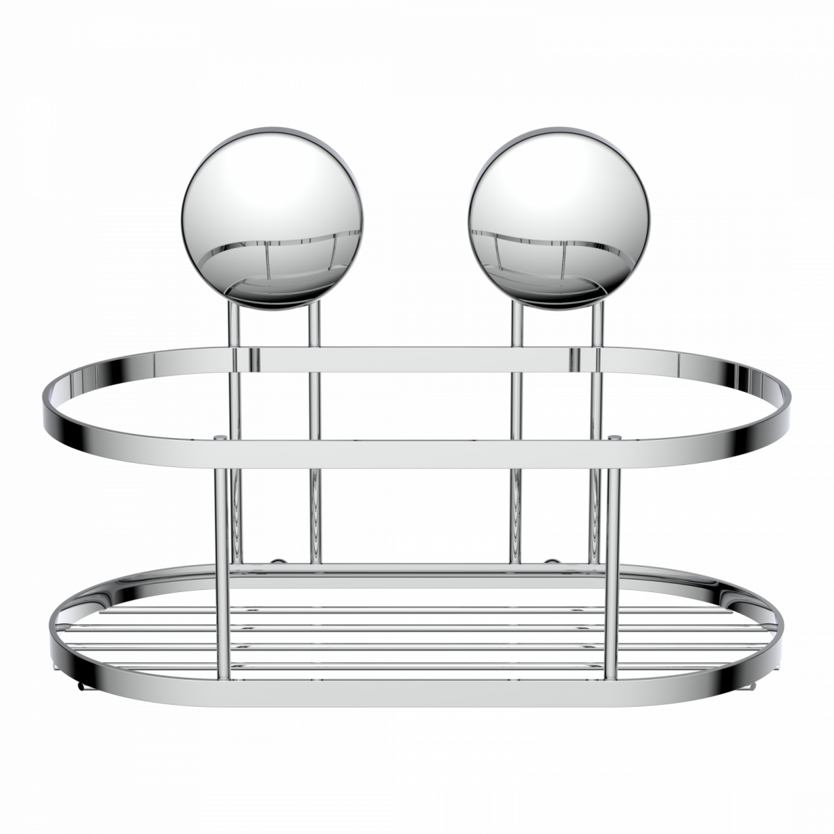 Dusch-Wandablage, chrom, zum Kleben oder Schrauben