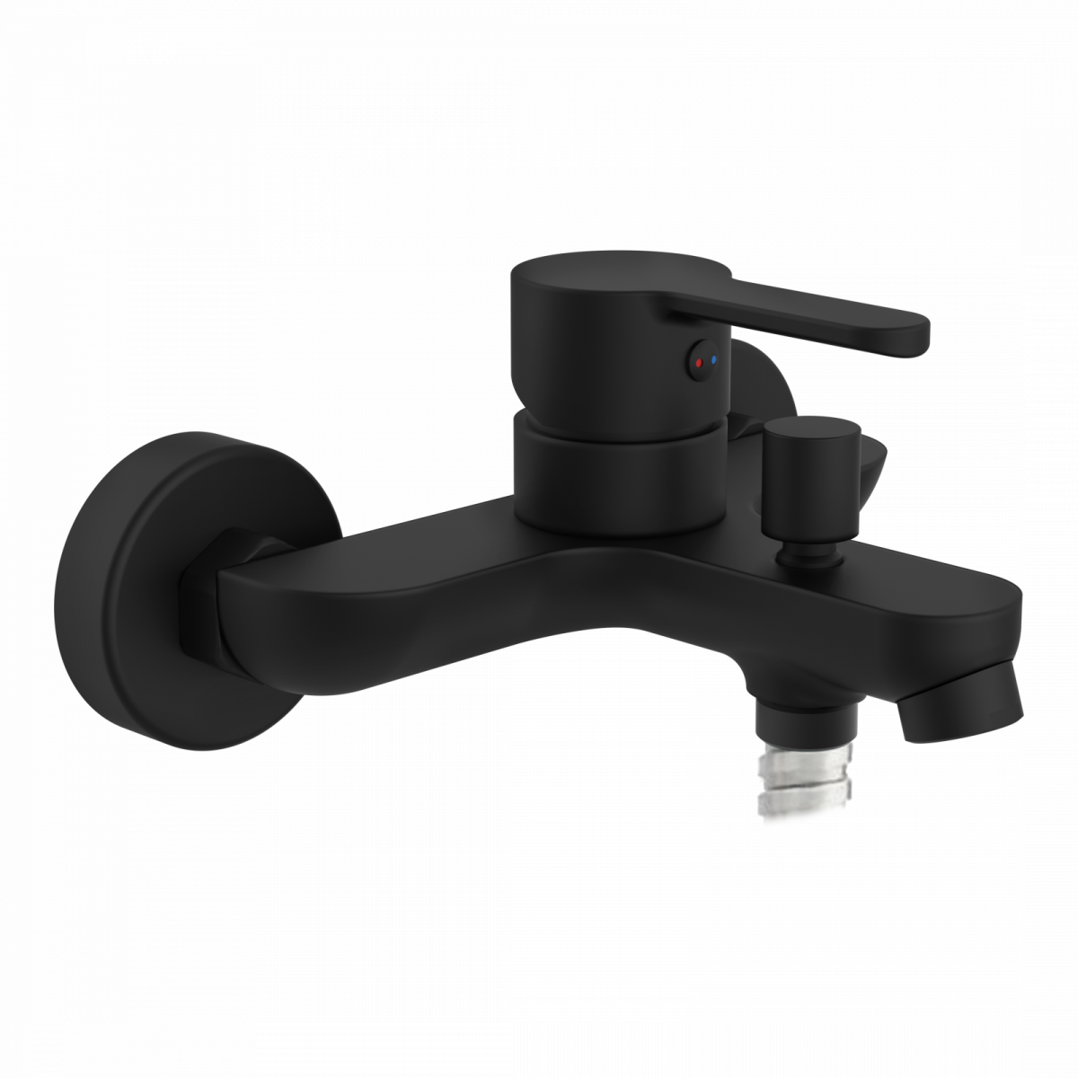 DENVER Wannenfüllarmatur, Schwarz matt