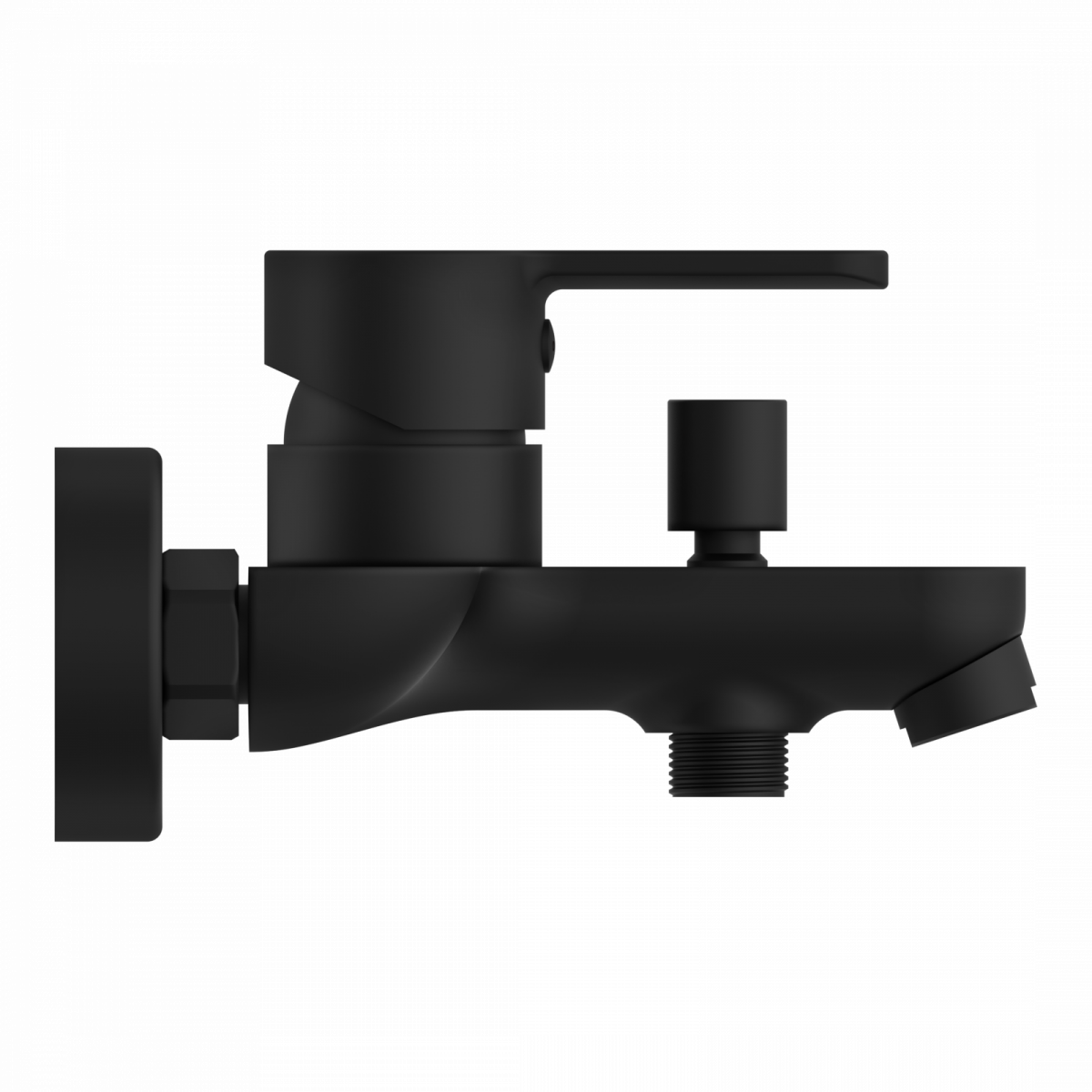 DENVER Wannenfüllarmatur, Schwarz matt