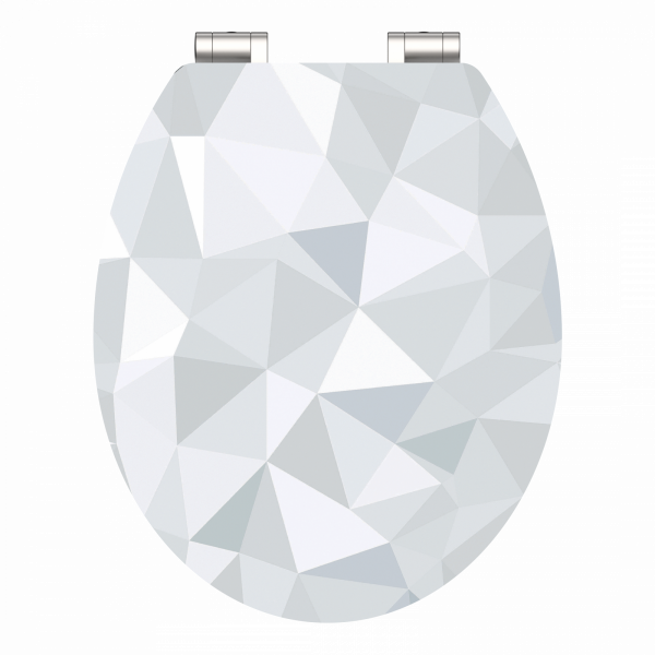 MDF High Gloss WC-Sitz DIAMOND, mit Absenkautomatik