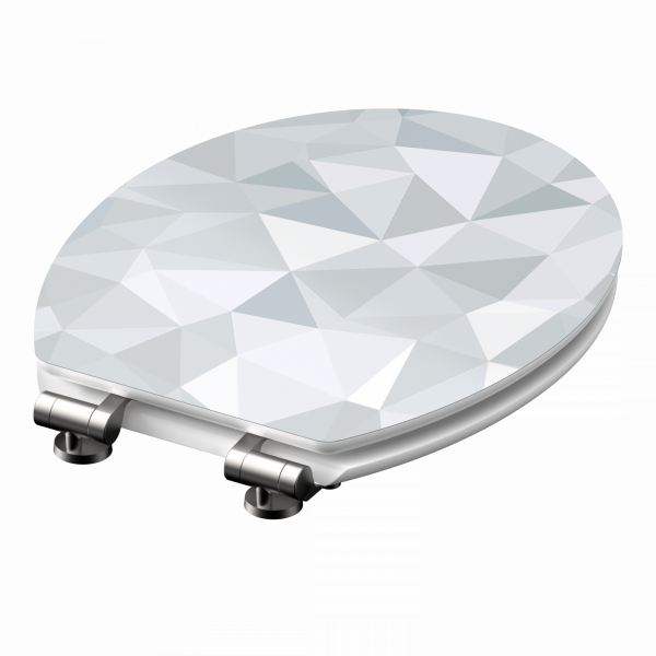 MDF High Gloss WC-Sitz DIAMOND, mit Absenkautomatik