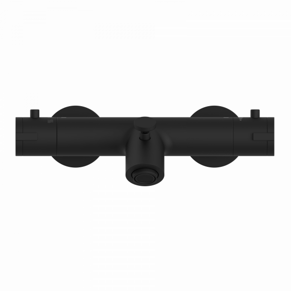 LONDON Thermostat Wannenfüllarmatur, Schwarz