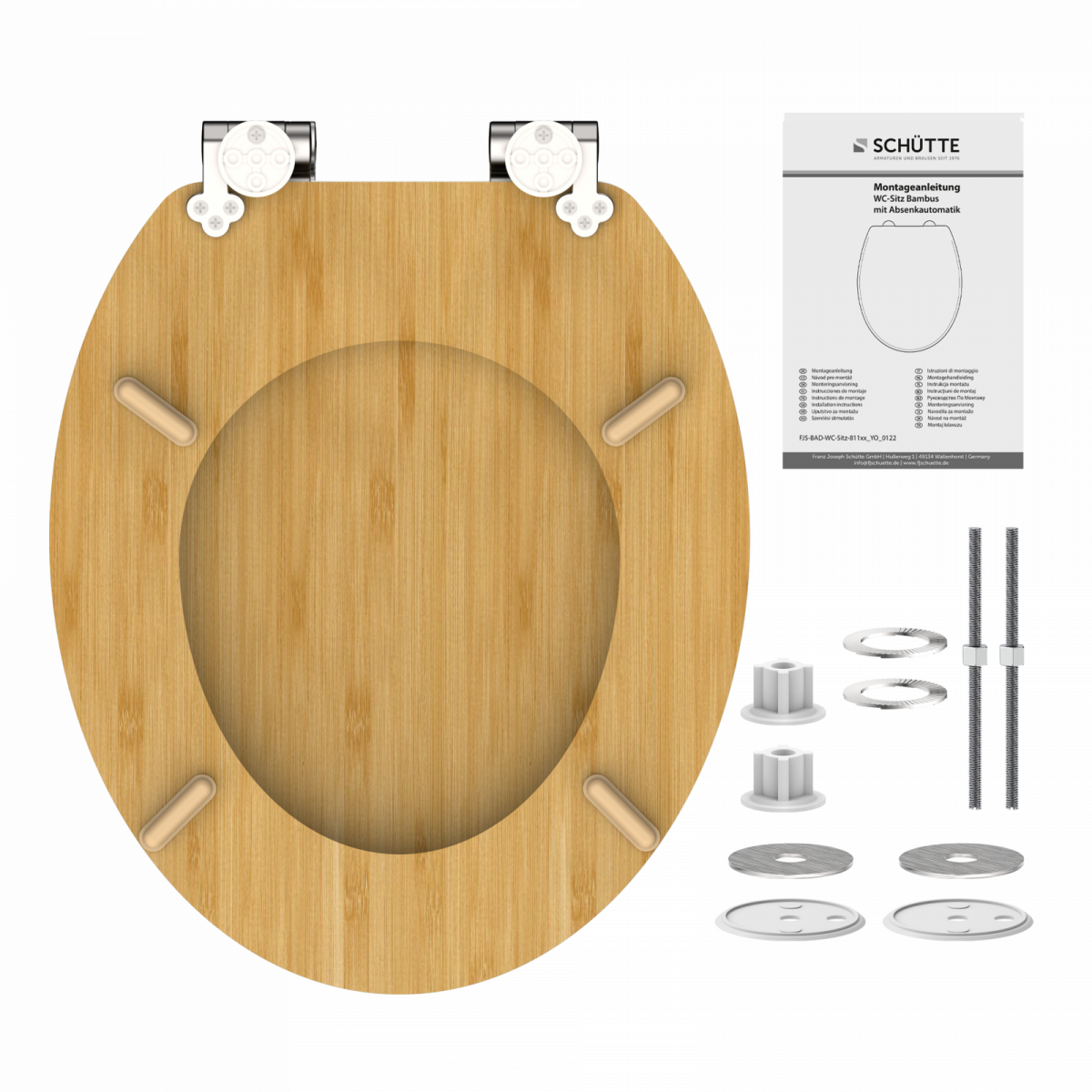 WC-Sitz BAMBUS, mit Absenkautomatik