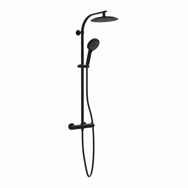 MADURA FRESH Regendusche Schwarz matt