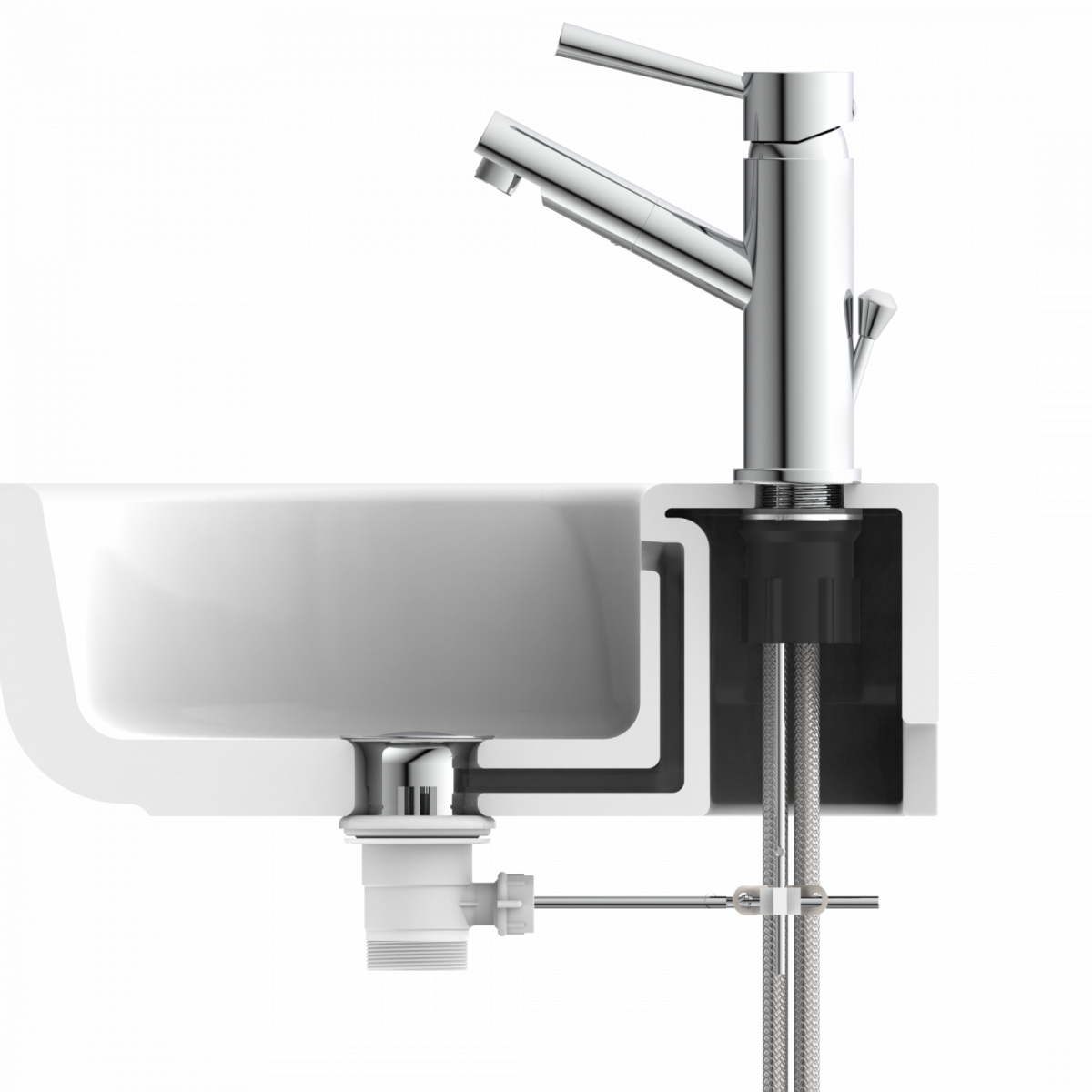 CORNWALL Waschtischarmatur, Chrom