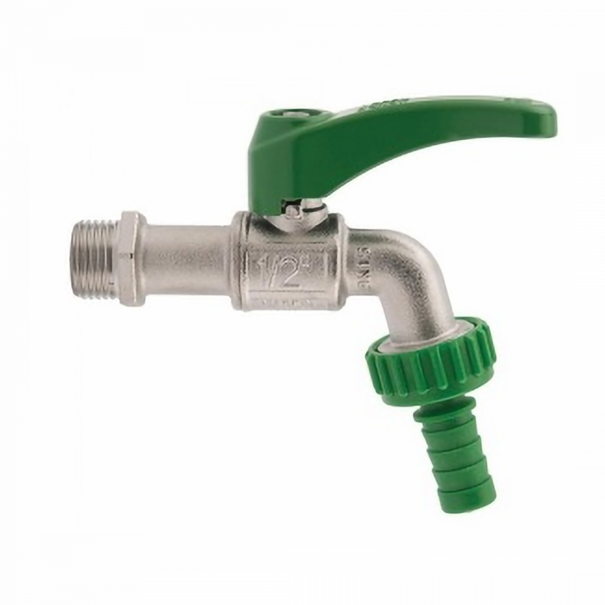 Kugel-Auslaufhahn 1/2"AG x 3/4"AG x 1/2"T, erhöhte Frostresistenz"