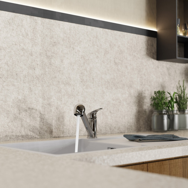 WK 7 in Chrom, K&uuml;chenarmatur mit herausziehbarer Brause