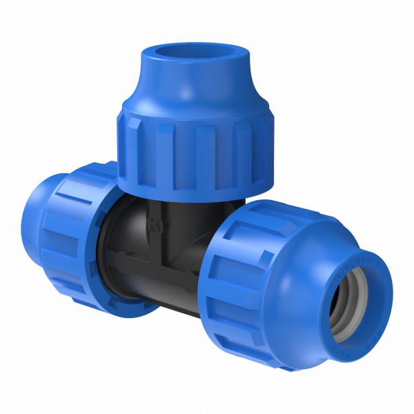 T-Stück, 32 mm, Klemmfitting für HDPE