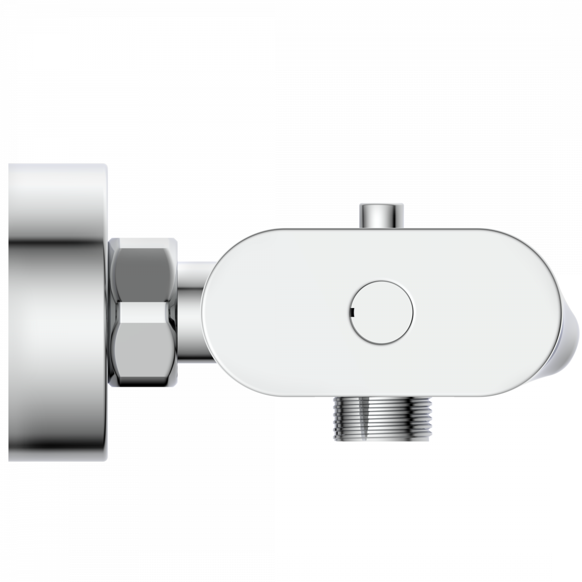 Badewannenarmatur CARNEO, Sicherheitssperre bei 38°C, Chrom