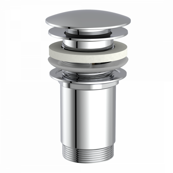Ablaufgarnitur Chrom E1 mit Überlauf | instmaier