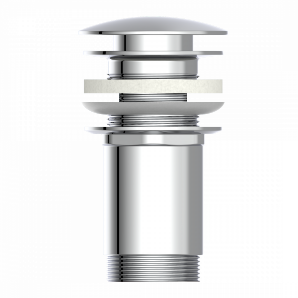Ablaufgarnitur Chrom E1 mit &Uuml;berlauf | instmaier