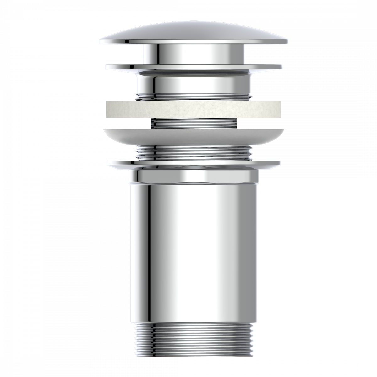 Ablaufgarnitur Chrom E1 mit Überlauf | instmaier