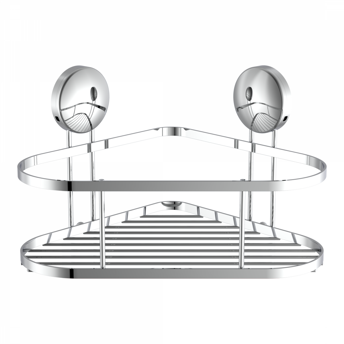 Duschablage, chrom, eckig, zum Kleben oder Schrauben