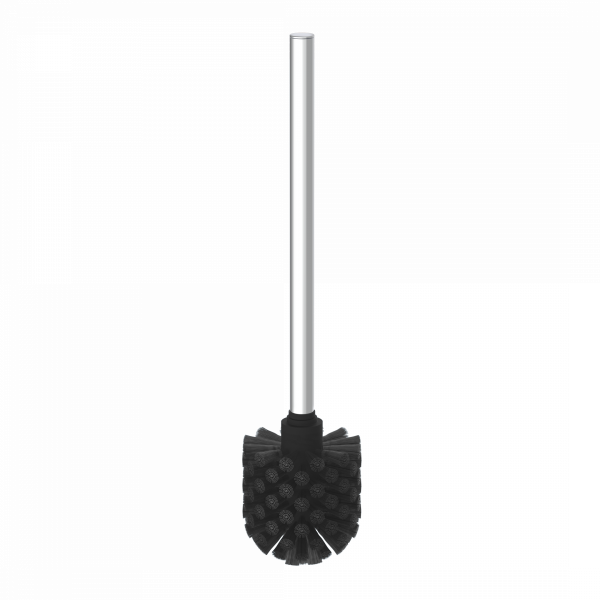 Klobürste, Wand-WC Bürstenhalter, chrom, Toilettenbürste zum Kleben oder Schrauben