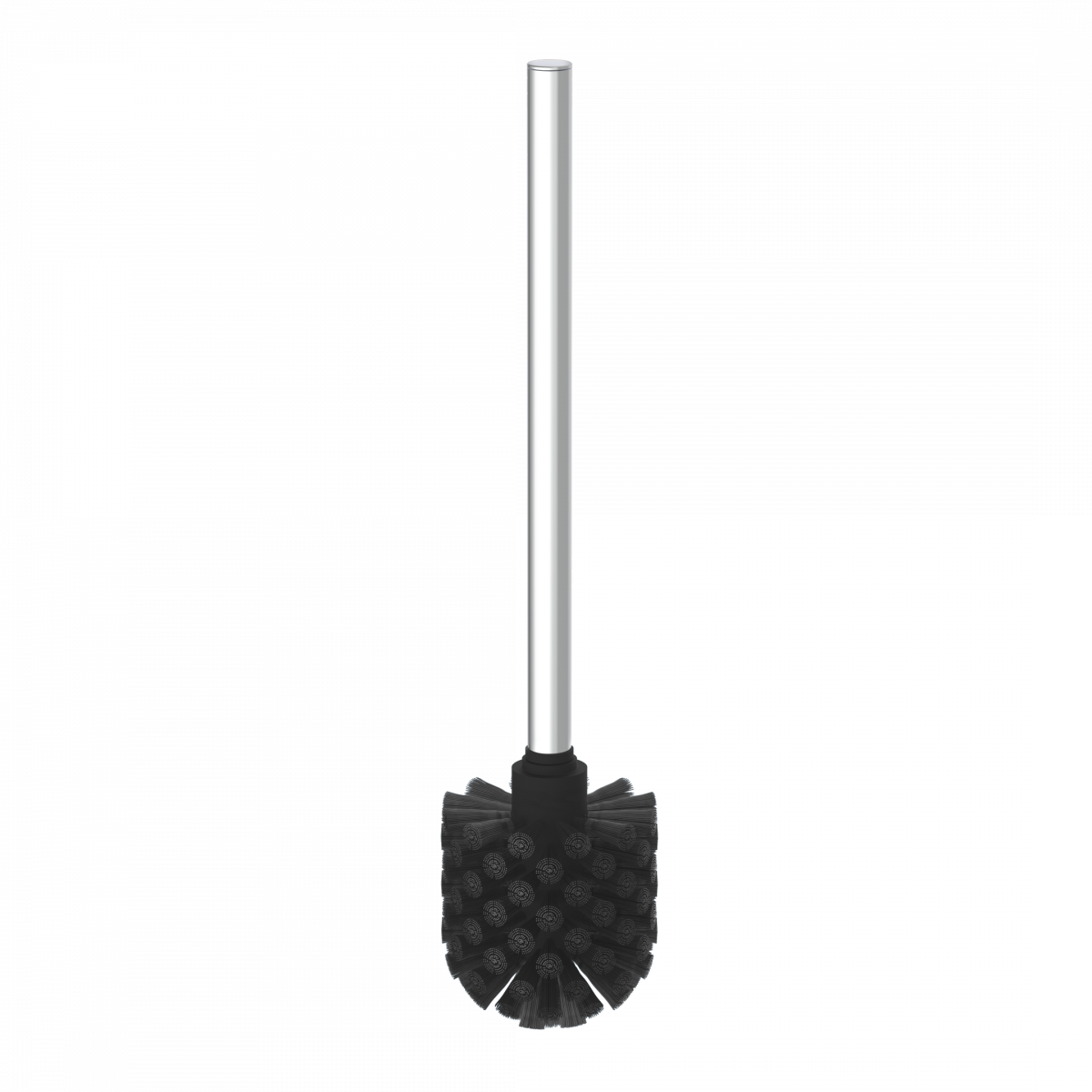 Klobürste, Wand-WC Bürstenhalter, chrom, Toilettenbürste zum Kleben oder Schrauben