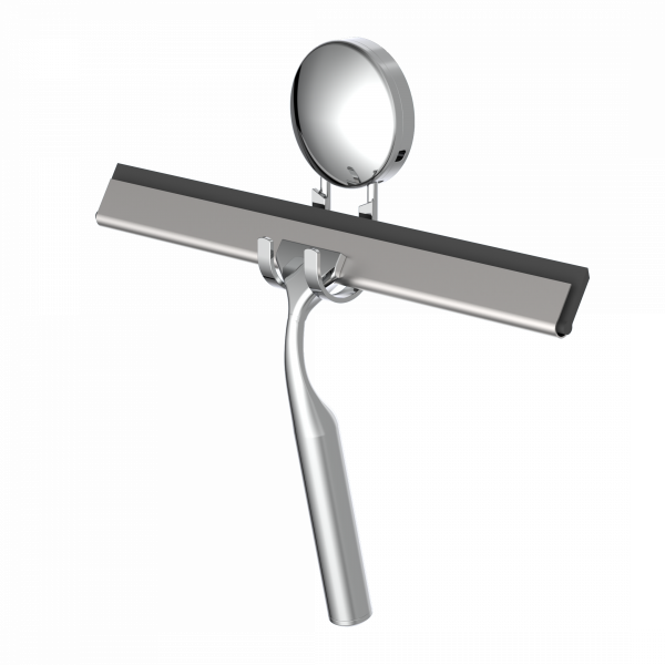 Duschabzieher, chrom, zum Kleben oder Schrauben