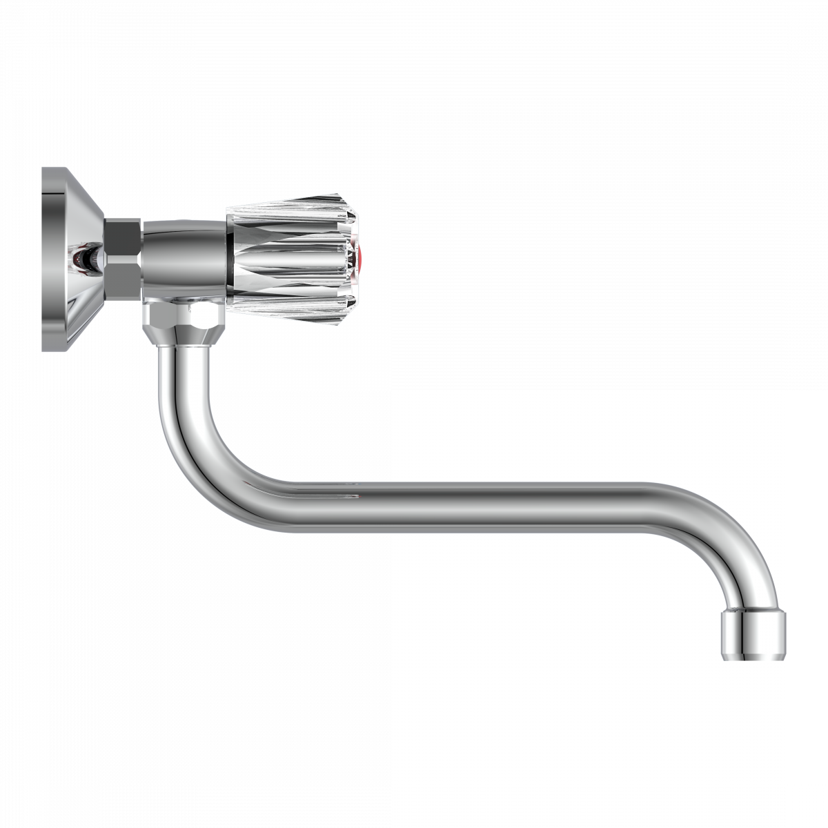 BRILLANT Wand-Spültischarmatur, Chrom