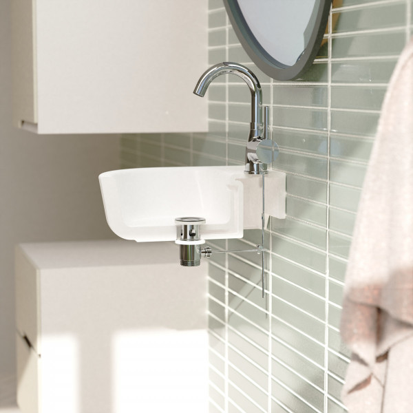 Exzentergarnitur, Chrom, 1 1/4