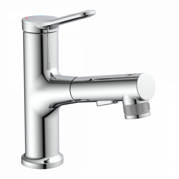 Waschtischarmatur VARIABILE, mit herausziehbarer Haarbrause, Chrom