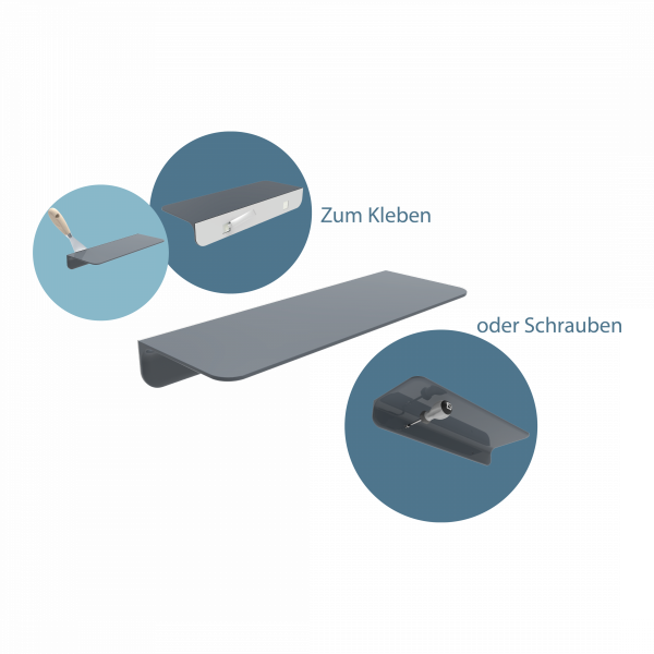 Duschablage, Anthrazit