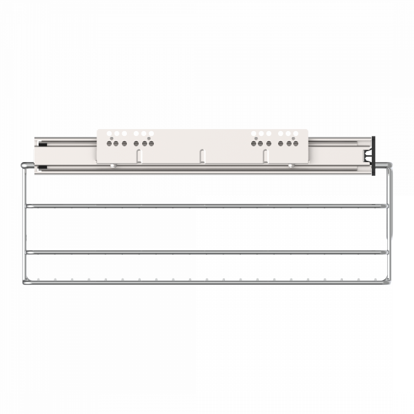 Teleskopschublade, Chrom, für 60 cm Schrank