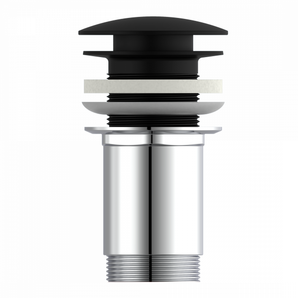 Ablaufventil ohne &Uuml;berlauf E4, Schwarz