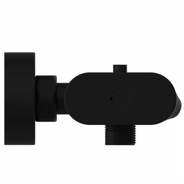 Badewannenarmatur CARNEO, Sicherheitssperre bei 38°C, Schwarz matt