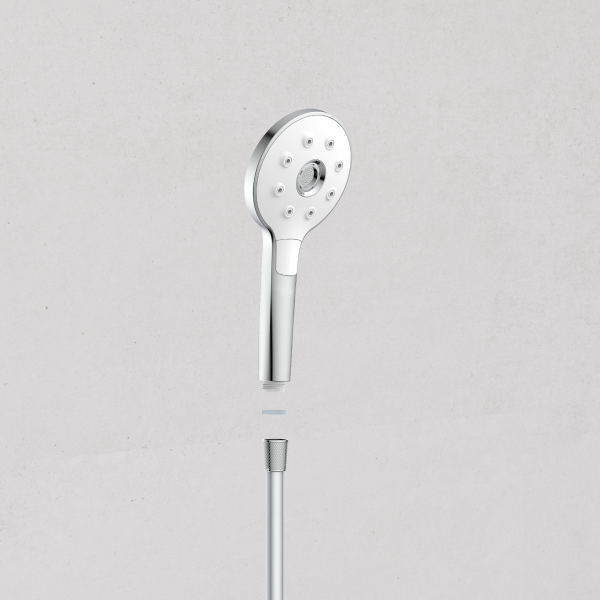 Duschkopf Peruzzi, Chrom-Weiß