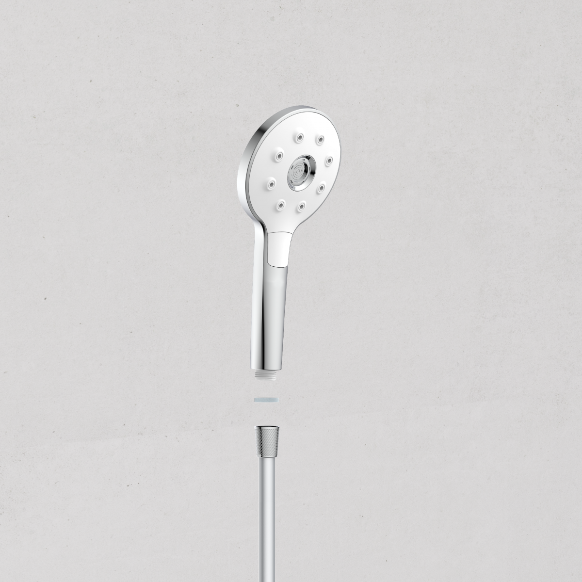 Duschkopf Peruzzi, Chrom-Weiß