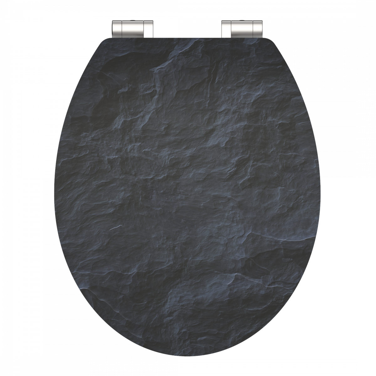 MDF High Gloss WC-Sitz BLACK STONE, mit Absenkautomatik