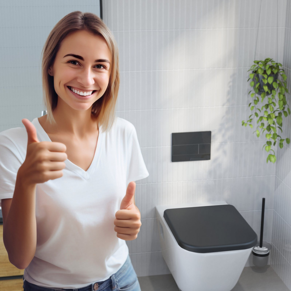 WC-Sitz BLACK TÜV geprüft in E-Form