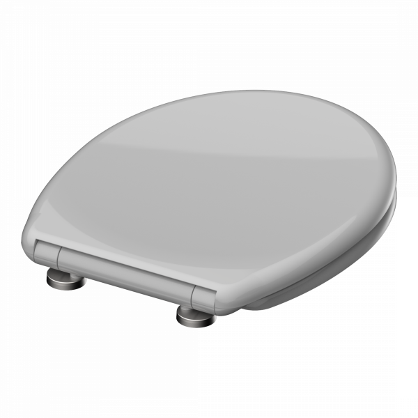 Duroplast WC-Sitz GREY, mit Absenkautomatik und Schnellverschluss