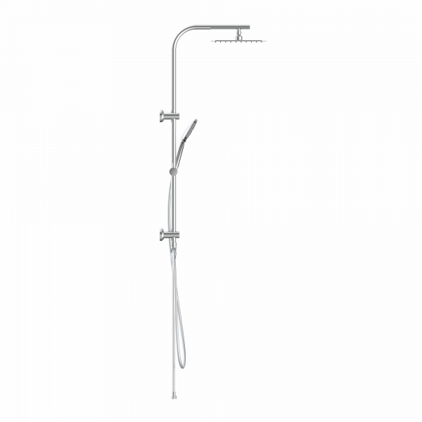 &Uuml;berkopf-Brauseset EASY DELUXE, Regendusche, gro&szlig;er Duschkopf, Chrom
