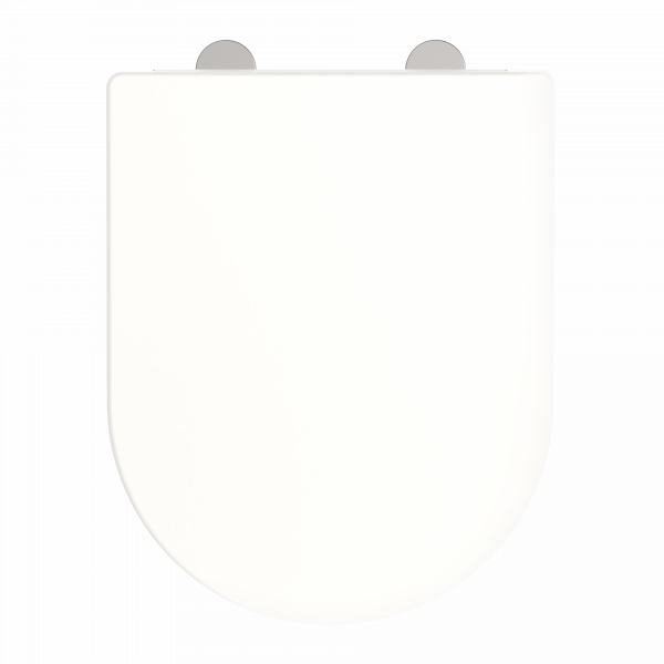 WC-Sitz Helma, in Wei&szlig; mit Absenkautomatik und Schnellverschluss, D-Form