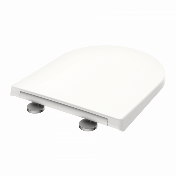 WC-Sitz Helma, in Wei&szlig; mit Absenkautomatik und Schnellverschluss, D-Form