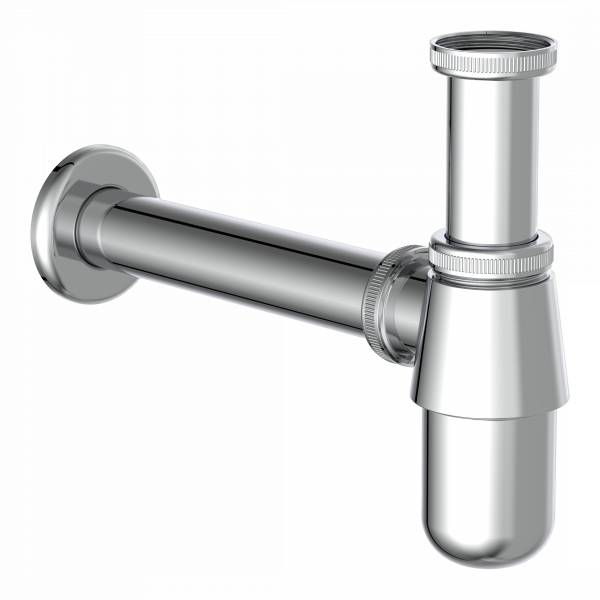 Flaschensiphon, Chrom, 1 1/4" x 32 mm, Siphons, wasseranschluss"