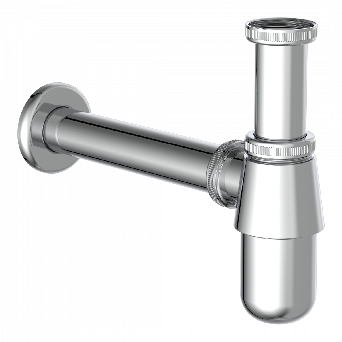 Flaschensiphon, Chrom, 1 1/4" x 32 mm, Siphons, wasseranschluss"