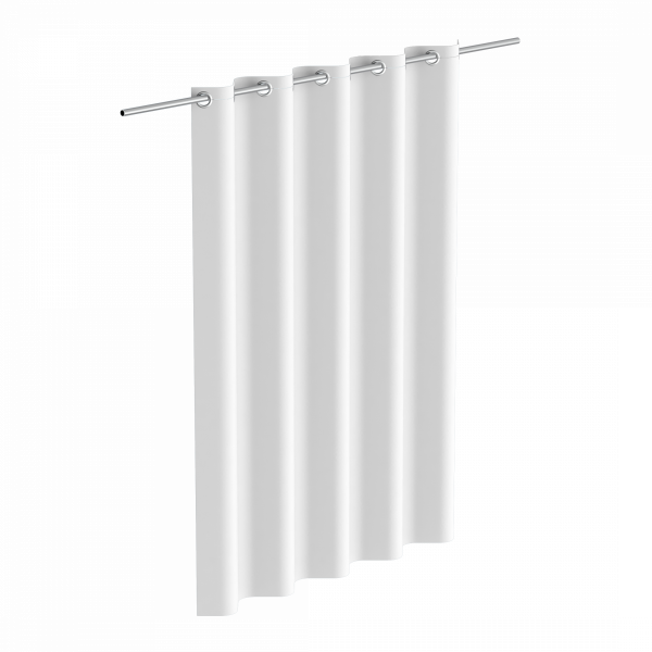 Duschvorhang, weiß